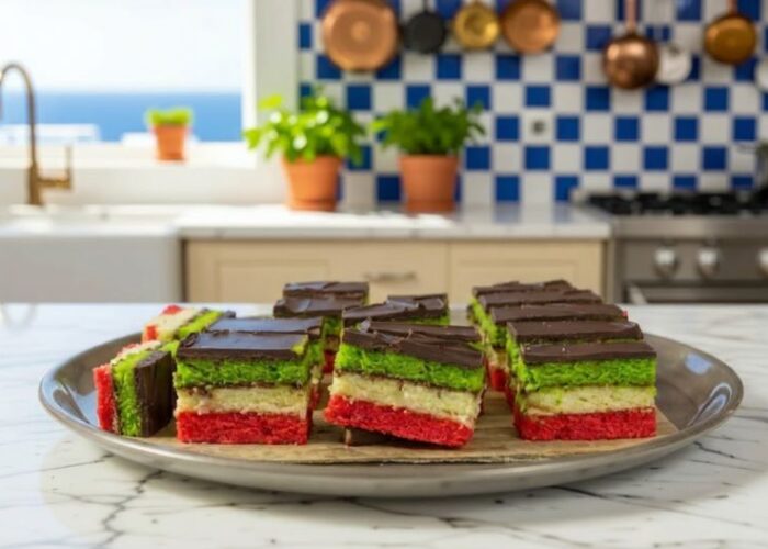 Italian Rainbow Cookies: Tricolor or Seven-layer cookie