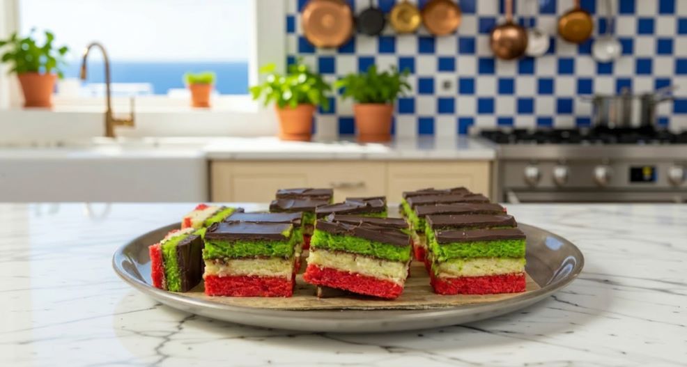 Italian Rainbow Cookies: Tricolor or Seven-layer cookie