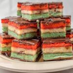 Italian Rainbow Cookie Recipe (Tricolor Cookies)