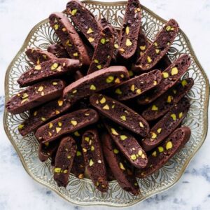 Pistachio Chocolate Biscotti 