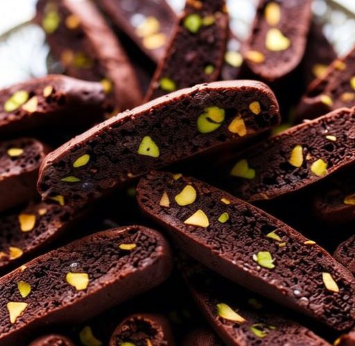 Chocolate Pistachio Biscotti