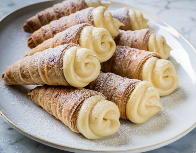 Cannoncini alla Crema: Italian Cream Horns
