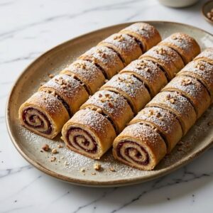 Italian Nut Roll Cookies