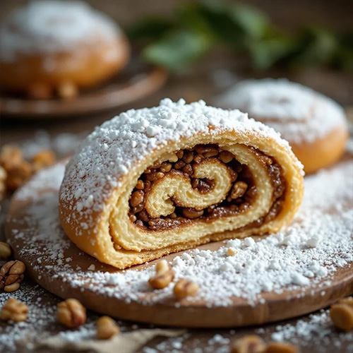 Italian Nut Roll Cookies