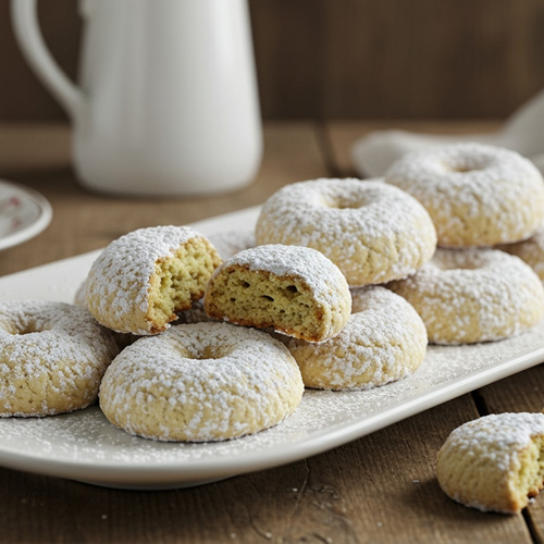 Kourabiedes Greek Almond Cookie
