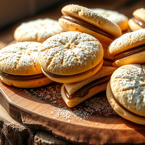 Traditional Argentine Alfajores de Maicena