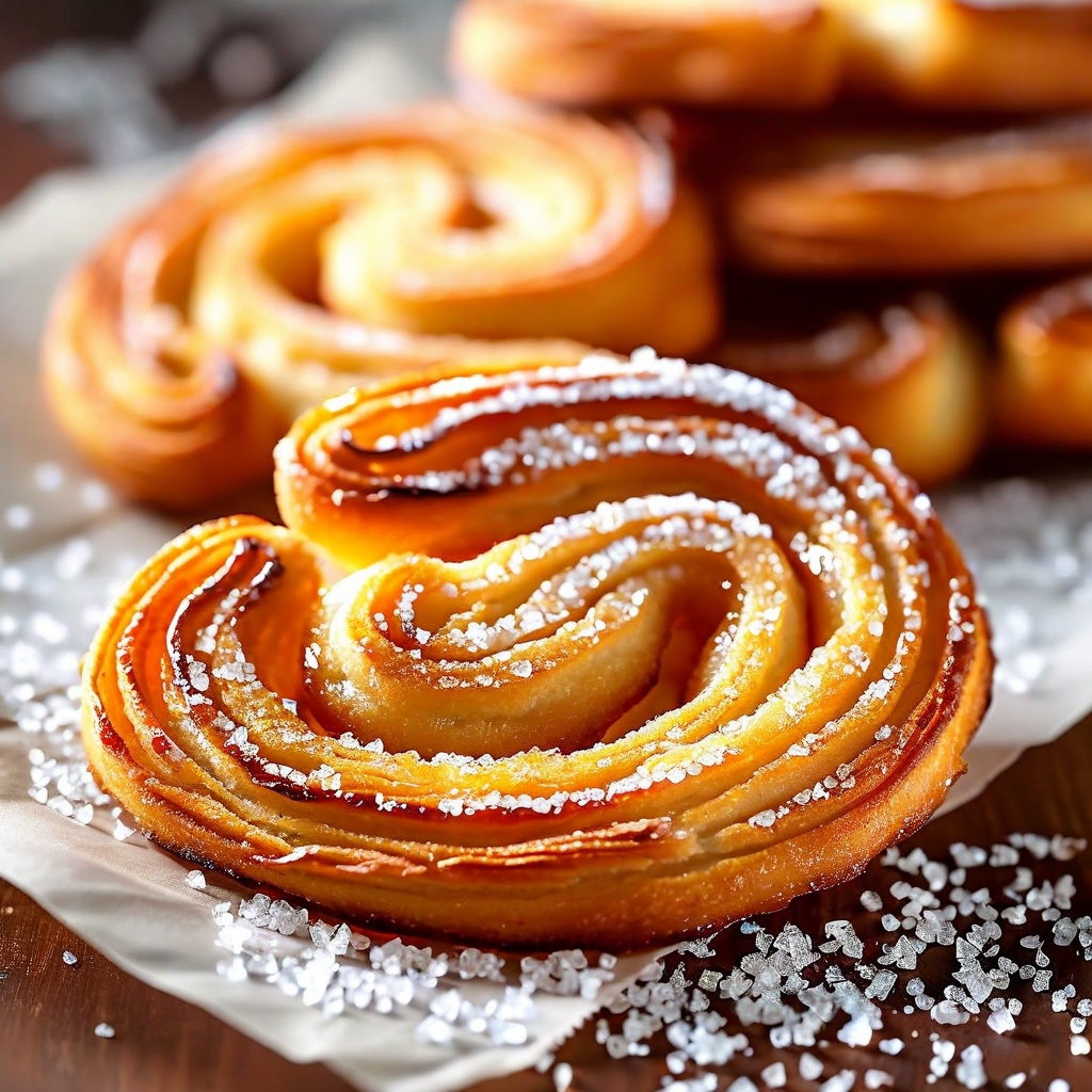 Golden Palmiers, elephant ear cookies - ItalianCookies.com