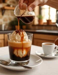Italian Affogato (Ice Cream and Coffee)
