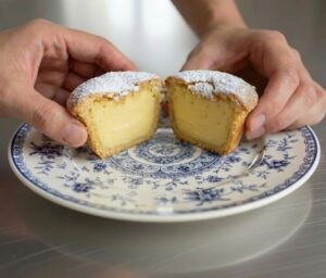 Bocconotto | Italian Pastry with a chocolate almond filling.