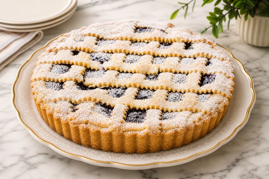 Authentic Crostata Ricotta e Visciole (Roman Ricotta and Sour Cherry Tart)