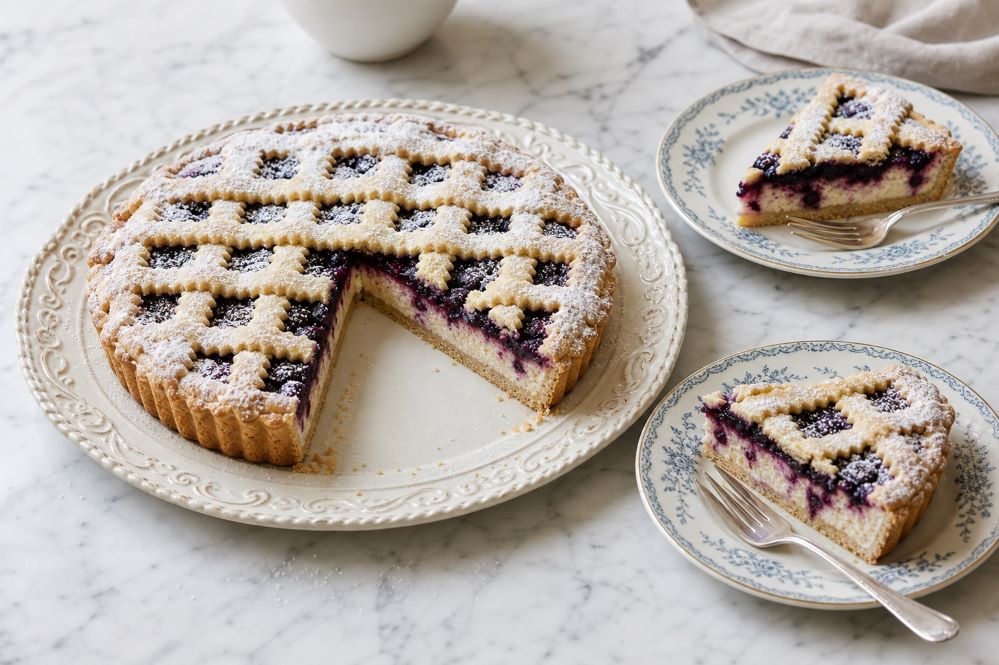 Traditional Crostata Ricotta e Visciole Recipe